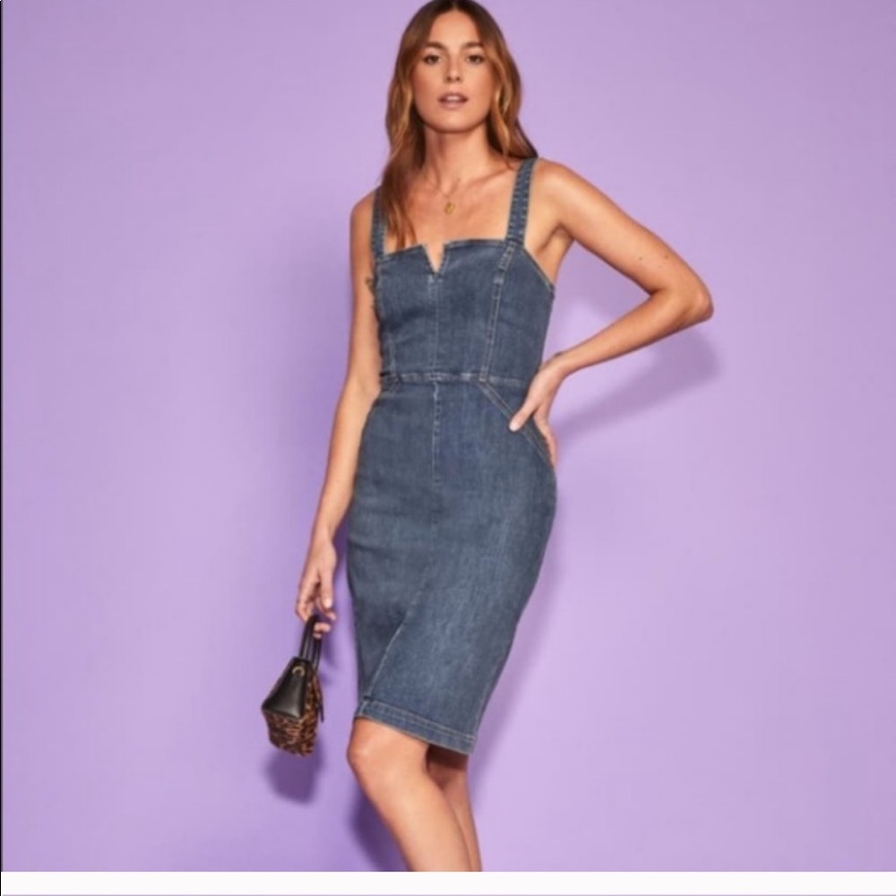 NWT Reformation Romi Denim Midi Dress in Brisbane
